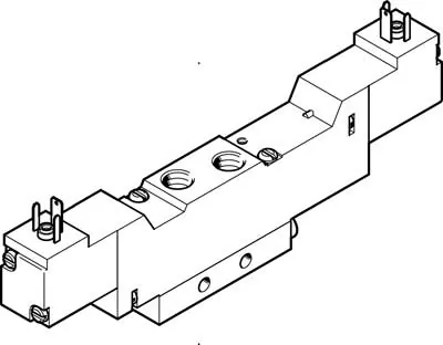 Распределитель с электроуправлением Festo MEBH-5/3B-1/8-S-B