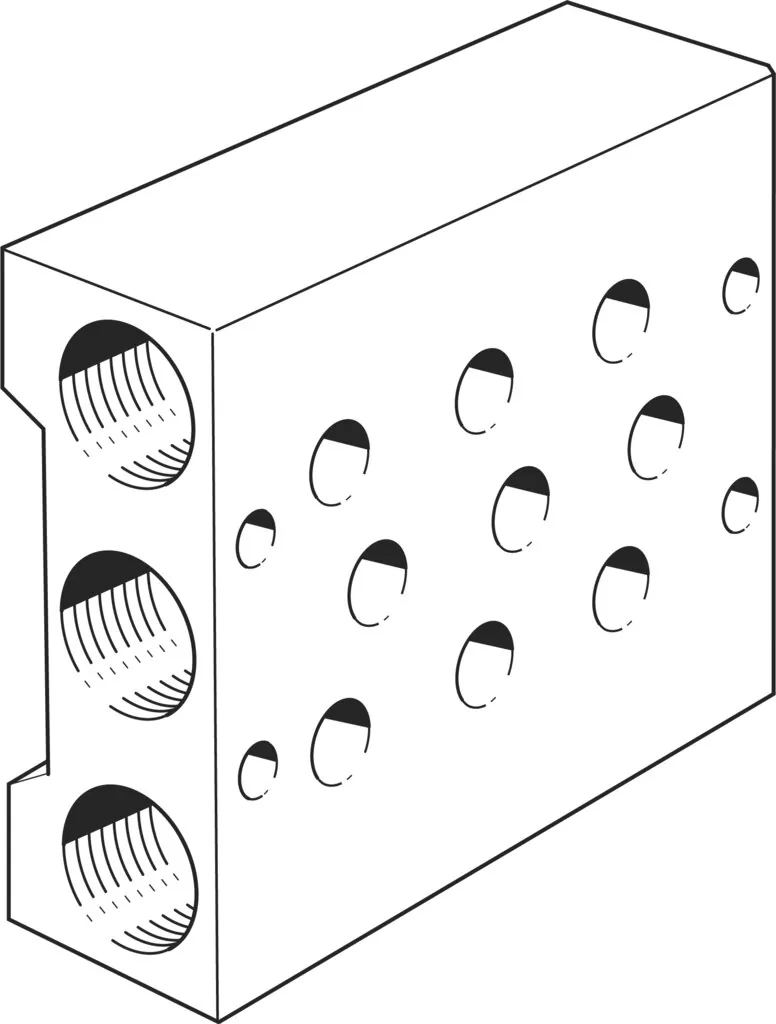 Плита для блочного монтажа Festo PRS-1/8-3-B