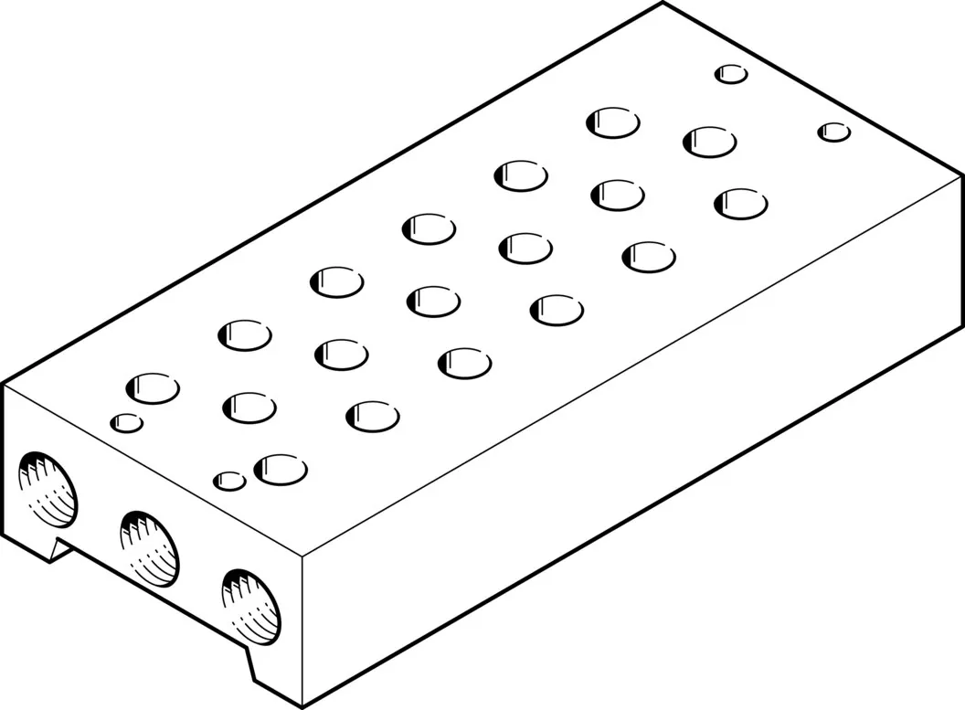 Плита для блочного монтажа Festo PRS-1/8-6-B