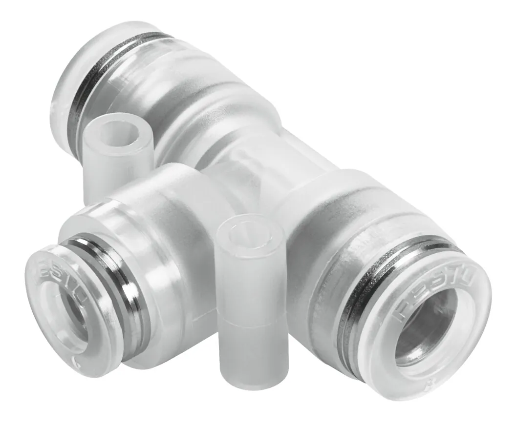 Тройник с цанговым зажимом Festo NPQP-T-Q12-Q10-FD-P10