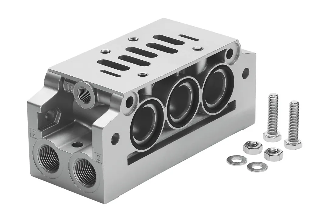 Коллекторная плита угловая Festo NAVW-3/8-2-ISO
