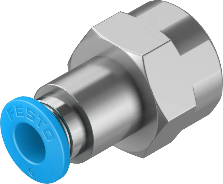 Штуцер с цанговым соединением Festo QSF-1/4-6-B