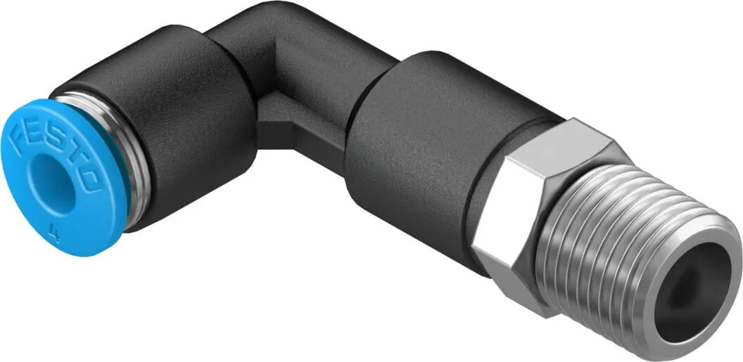 Угловой фитинг с цанговым зажимом, удлиненный Festo QSLL-1/8-4