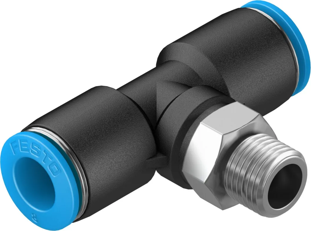 Тройник с цанговым зажимом и резьбой Festo QST-1/8-8