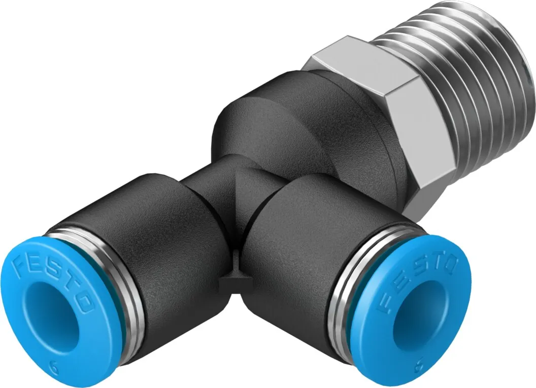 Тройник с цанговым зажимом и резьбой Festo QSTL-1/4-6