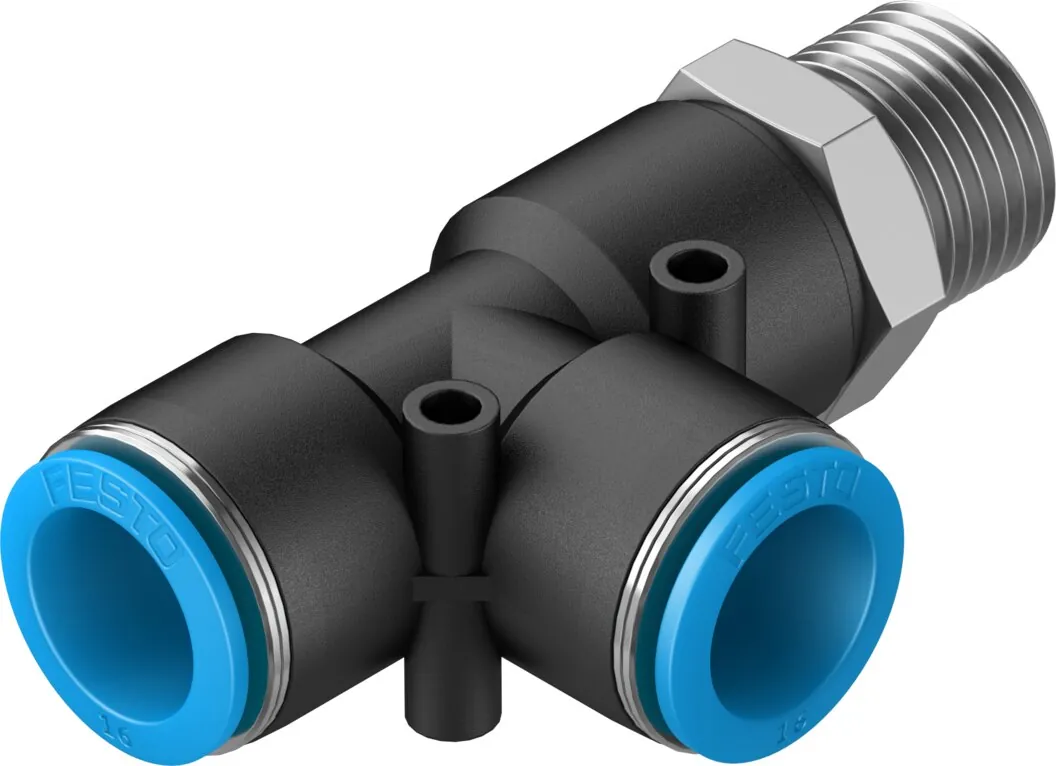 Тройник с цанговым зажимом и резьбой Festo QSTL-1/2-16