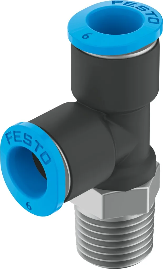 Тройник с цанговым зажимом и резьбой Festo QSMTL-1/8-6