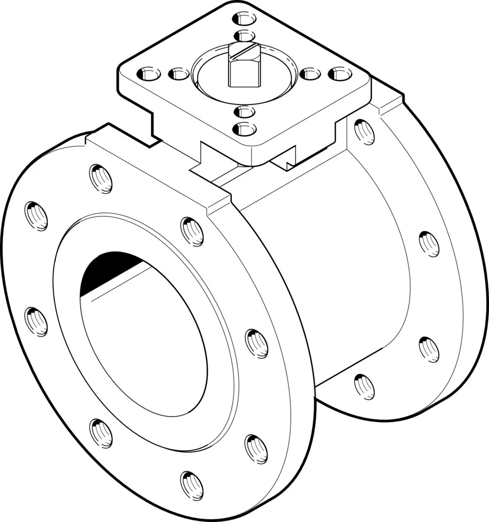 Шаровой кран Festo VZBC-80-FF-16-22-F07-V4V4T