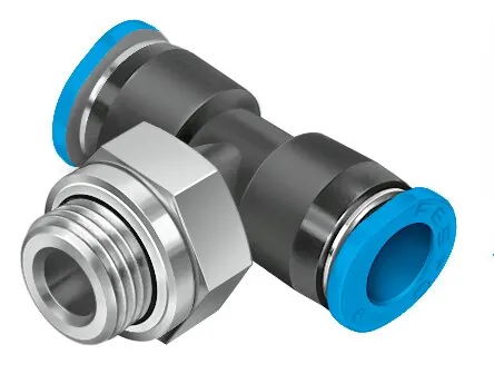 Тройник с цанговым зажимом и резьбой Festo QSMT-G1/8-4