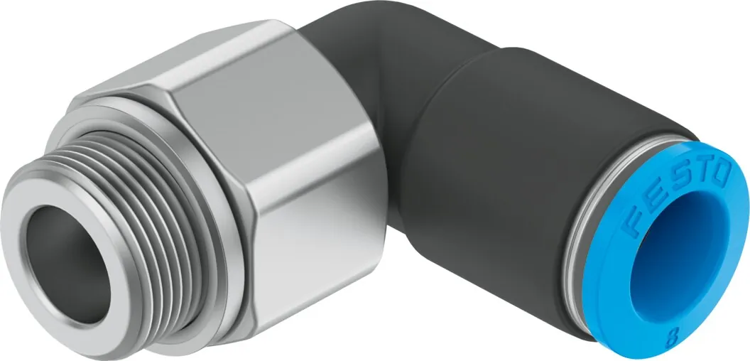 Угловой фитинг с цанговым зажимом, поворотный Festo QSRL-G3/8-10