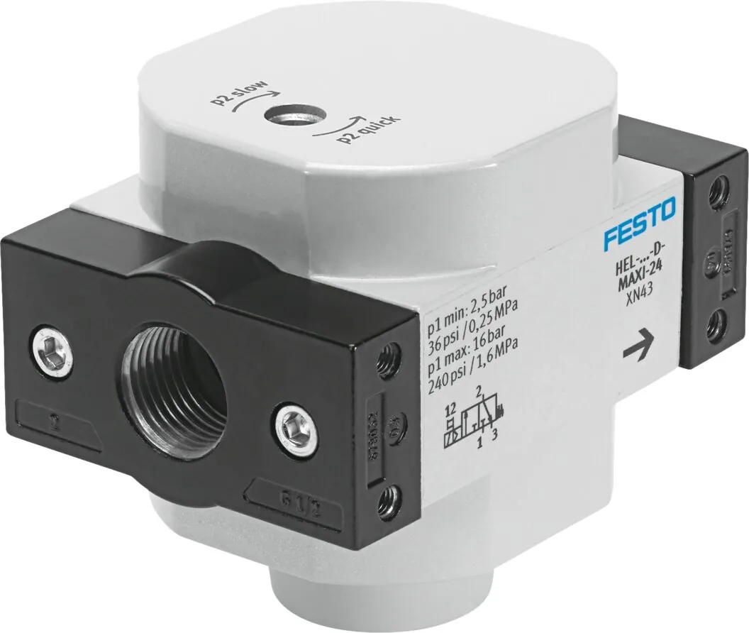Распределитель плавного пуска Festo HEL-1/2-D-MAXI