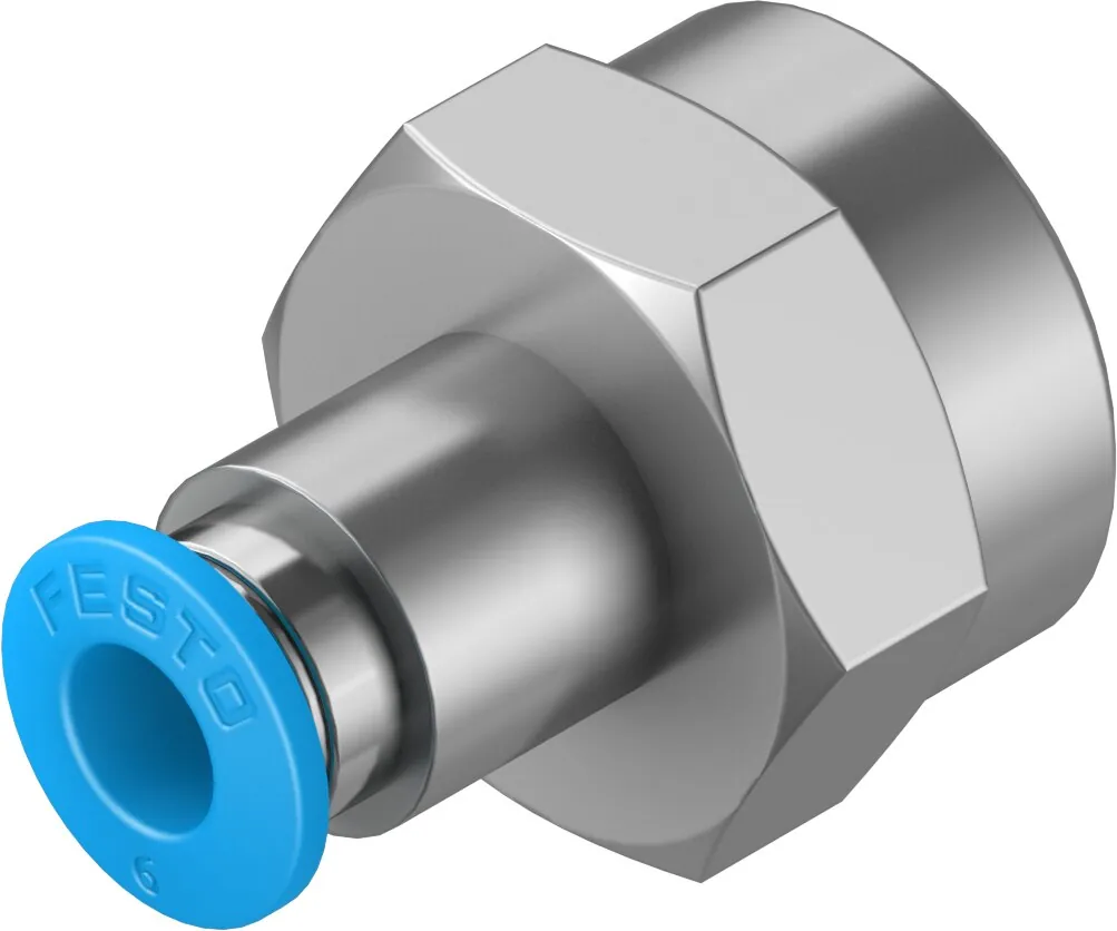 Штуцер с цанговым соединением Festo QSF-3/8-6-B