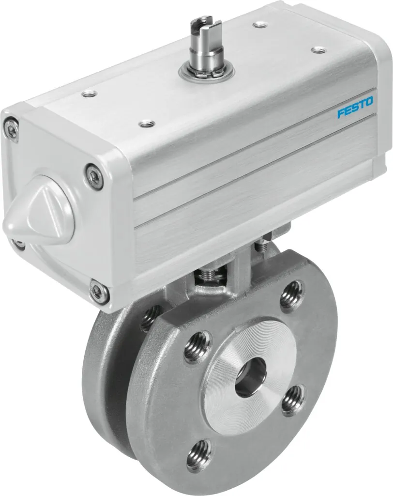 Шаровой кран с приводом Festo VZBC-20-FF-40-22-F0304-V4V4T-PP30-R-90-C