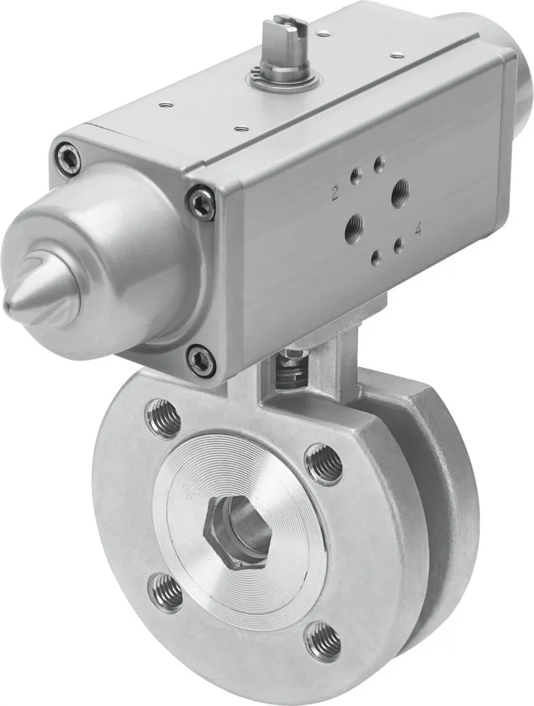 Шаровой кран с приводом Festo VZBC-20-FF-40-22-F0304-V4V4T-PS30-R-90-4