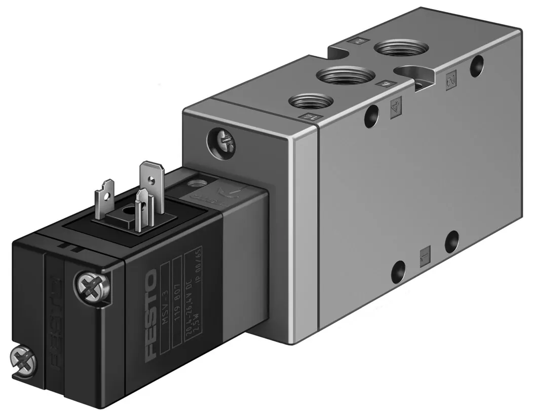 Распределитель с электроуправлением Festo MVH-5-1/4-B