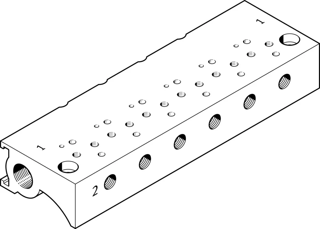 Плита для блочного монтажа Festo MHA1-P8-2-M3