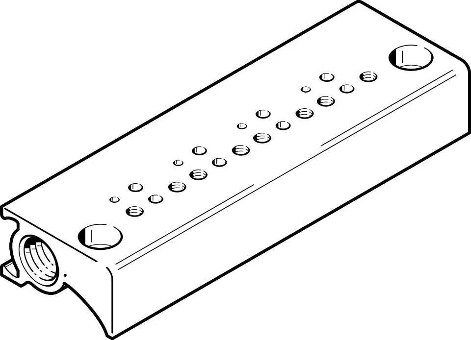 Плита для блочного монтажа Festo MHP1-P2-2-PI