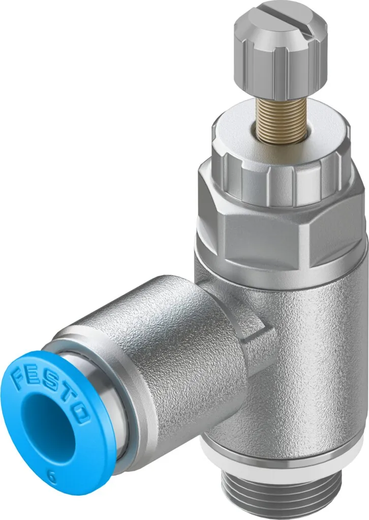 Дроссель с обратным клапаном Festo GRLA-1/8-QS-6-RS-D