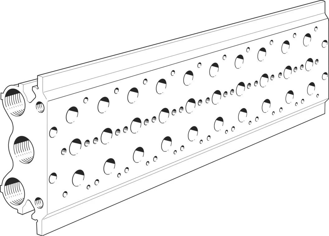 Плита для блочного монтажа Festo PRS-3/8-10-B