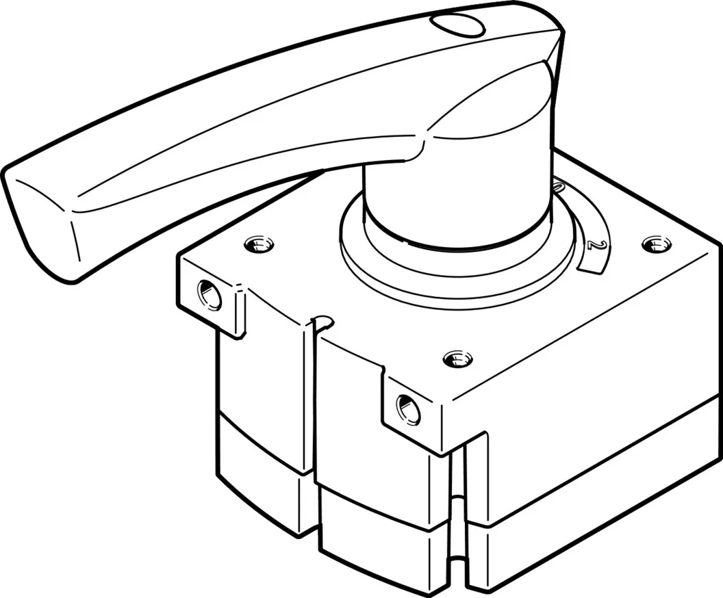 Распределитель с ручным управлением Festo VHER-H-B43E-B-G14
