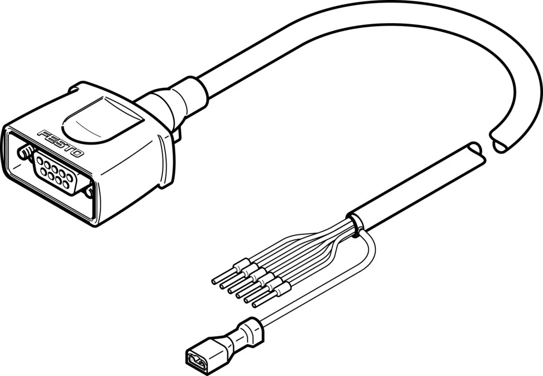 Кабель электродвигателя Festo NEBM-S1G9-E-25-Q5-LE6