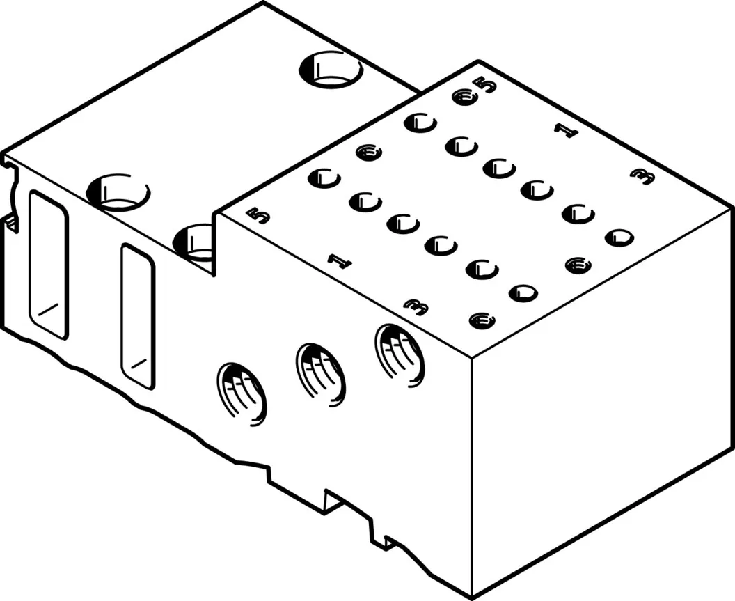 Плита для блочного монтажа Festo MHP2-PR2-5
