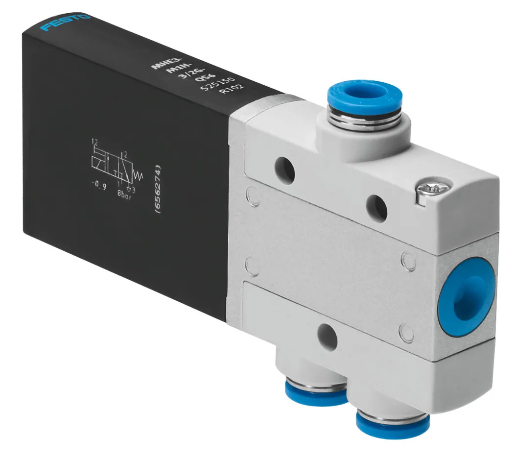 Распределитель с электроуправлением Festo MHE3-M1H-3/2G-QS-6