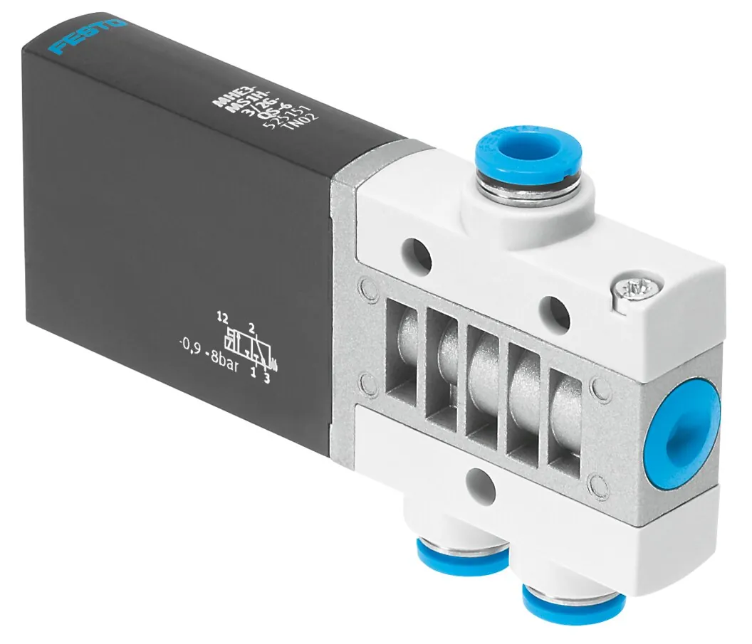 Распределитель с электроуправлением Festo MHE3-MS1H-3/2O-QS-6