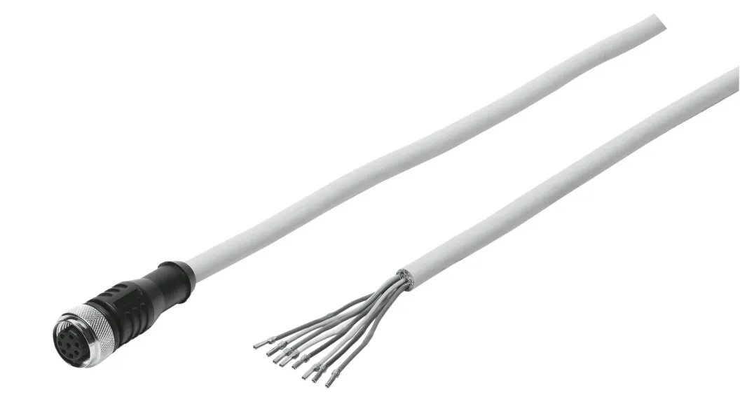 Штекерная розетка с кабелем Festo SIM-M12-8GD-2-PU