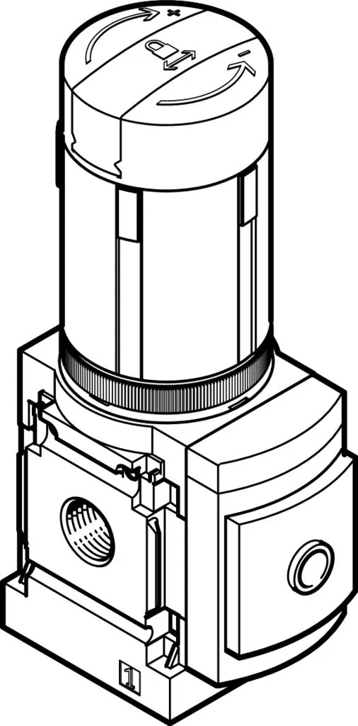 Регулятор давления Festo MS4-LRB-1/4-D7-A8-AS