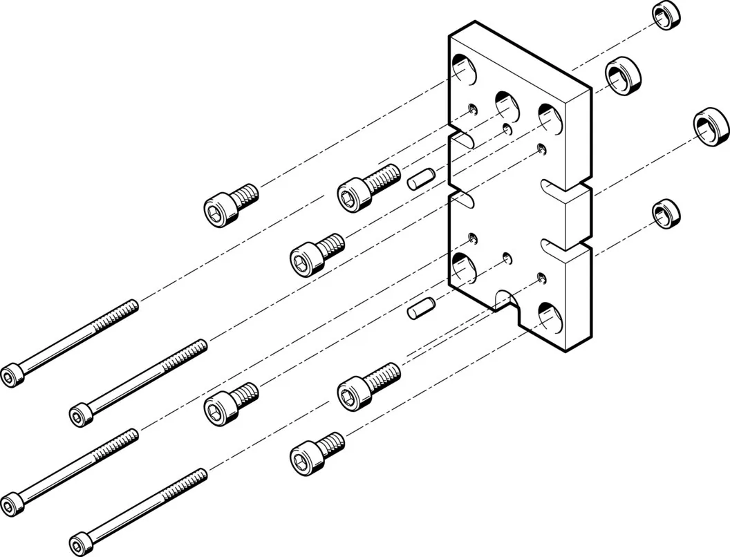 Набор переходников Festo HAPG-77