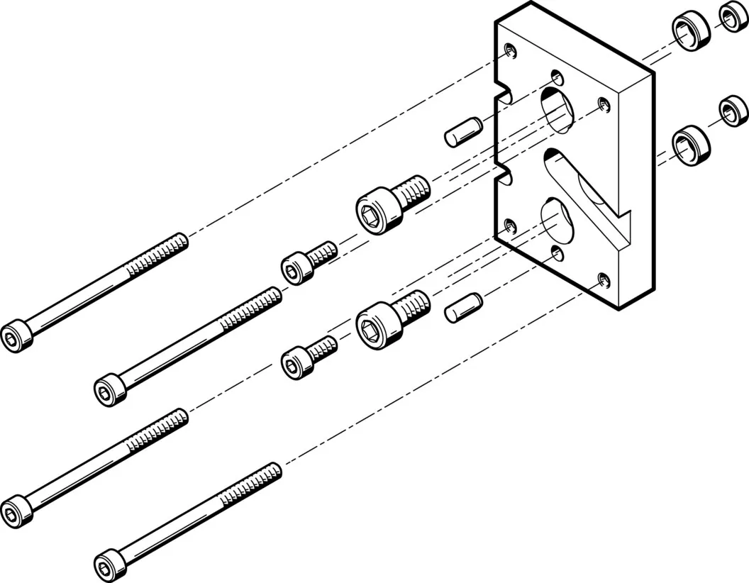 Набор переходников Festo HAPG-SD2-23