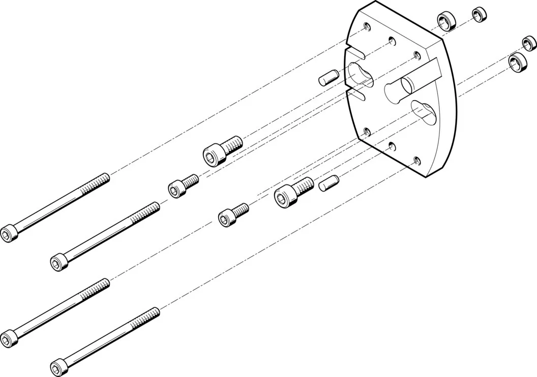 Набор переходников Festo HAPG-SD2-27