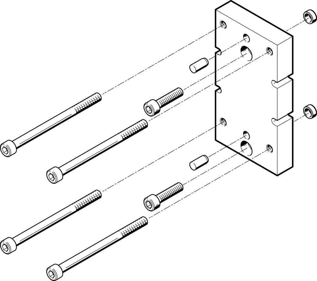 Набор переходников Festo HAPG-87