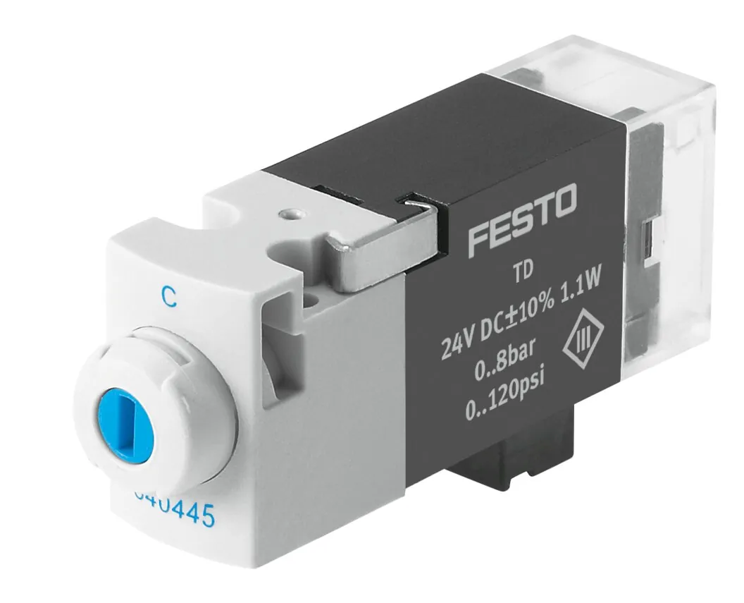 Распределитель с электроуправлением Festo MHA1-M1LH-3/2G-0,6-PI