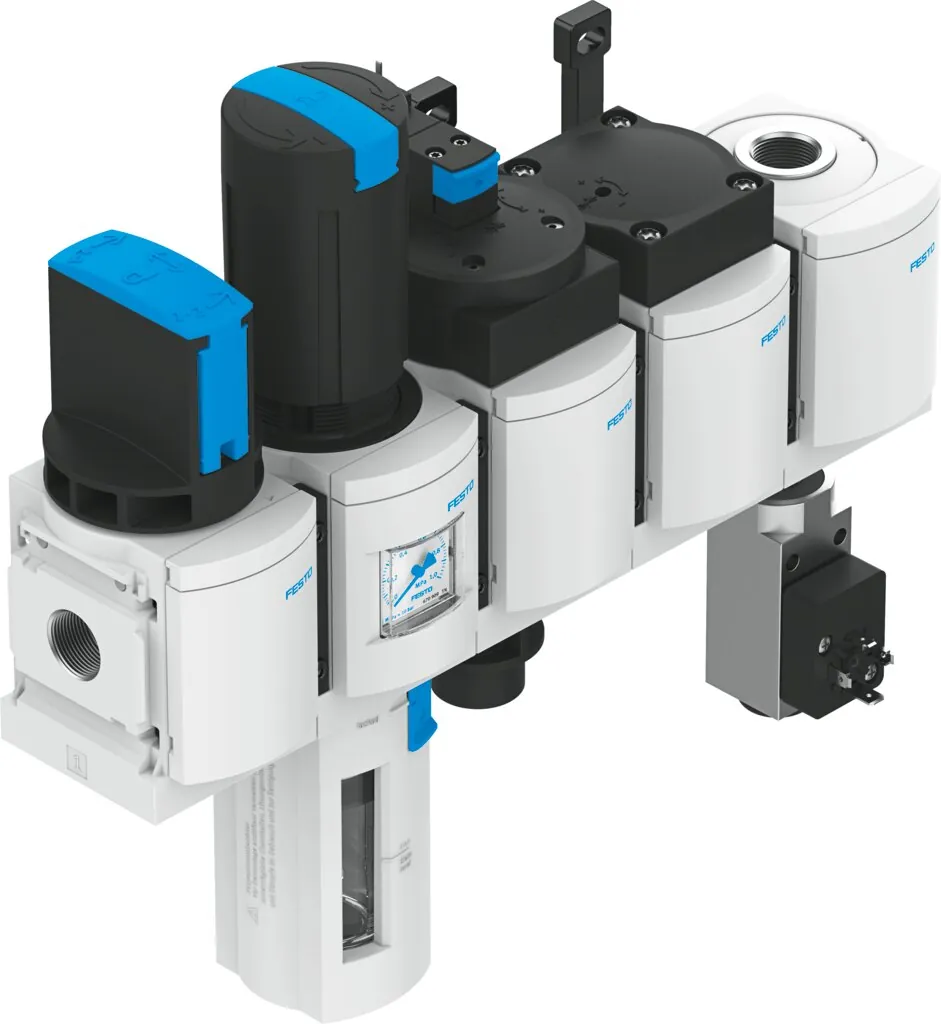 Блок подготовки воздуха, комбинация Festo MSB6-1/2:C3J3D1A1F3-WP