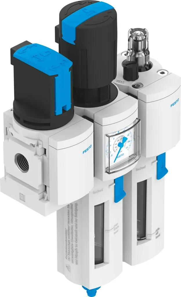 Блок подготовки воздуха, комбинация Festo MSB4-1/4:C3J1M1-WP