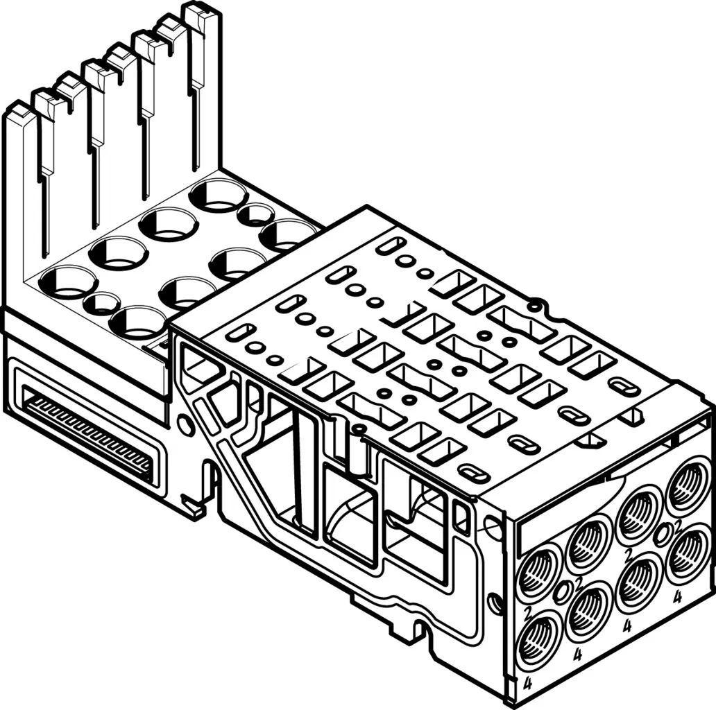 Монтажная плита Festo VMPA1-AP-4-1-EMM-4