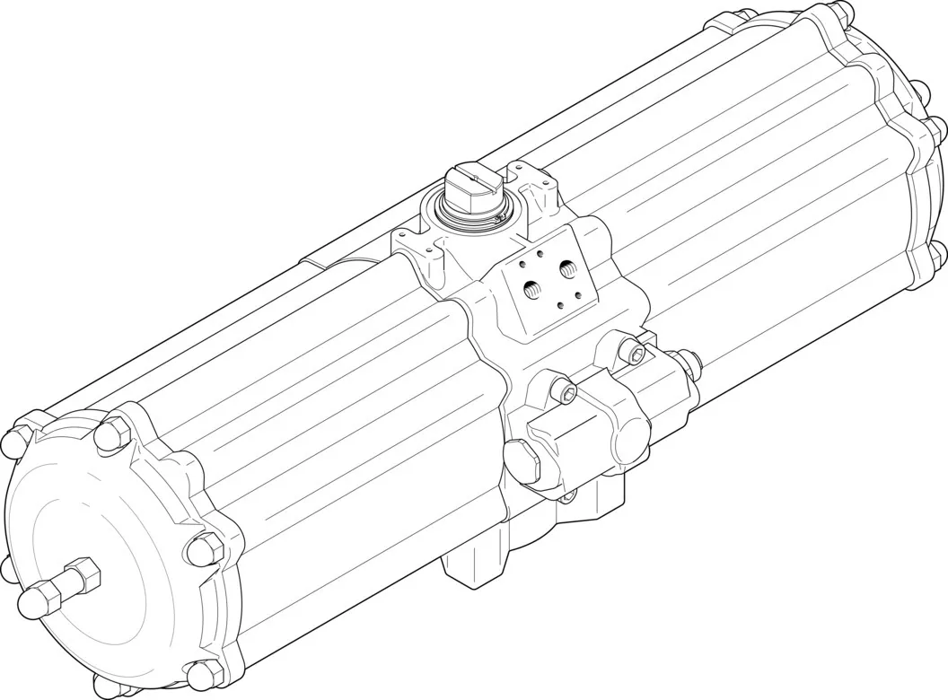Неполноповоротный привод Festo DAPS-1920-090-RS4-F16