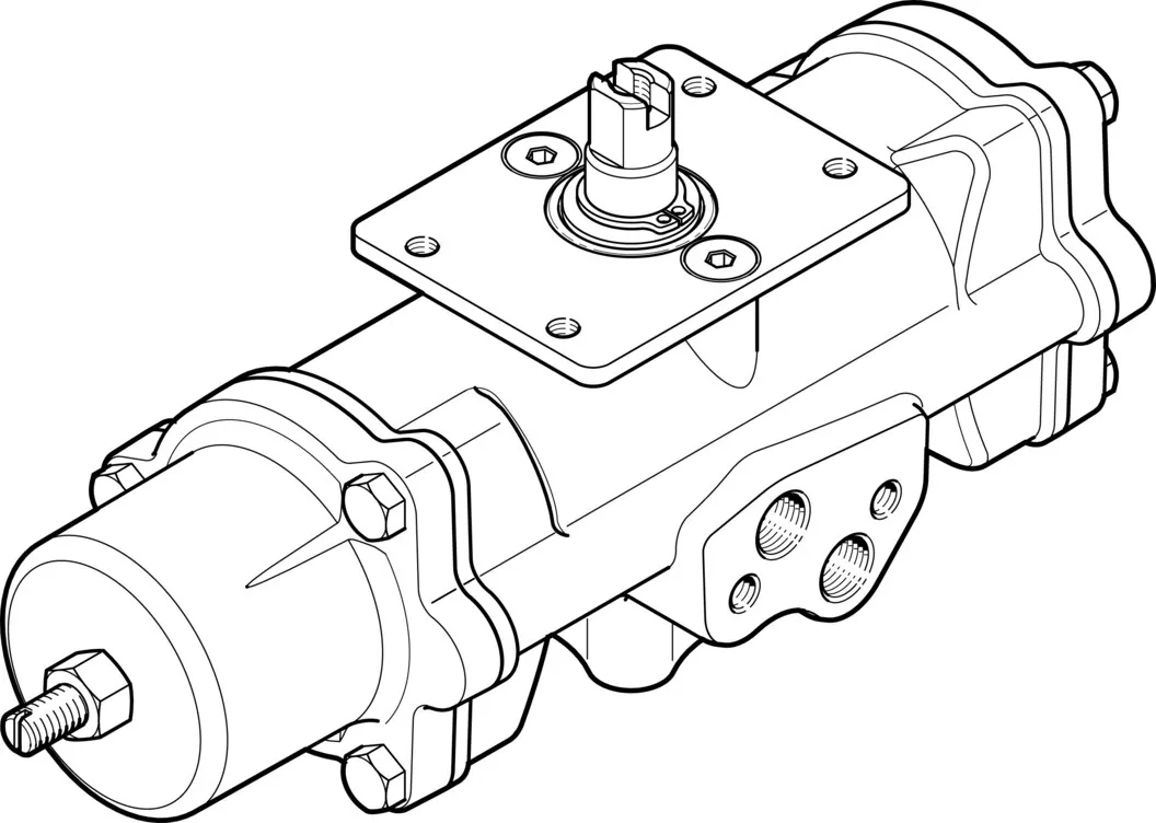 Неполноповоротный привод Festo DAPS-0015-090-RS1-F03-CR