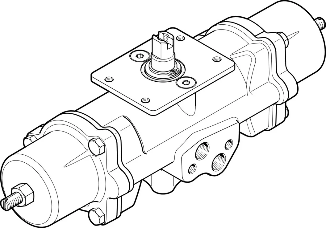 Неполноповоротный привод Festo DAPS-0015-090-RS3-F03-CR
