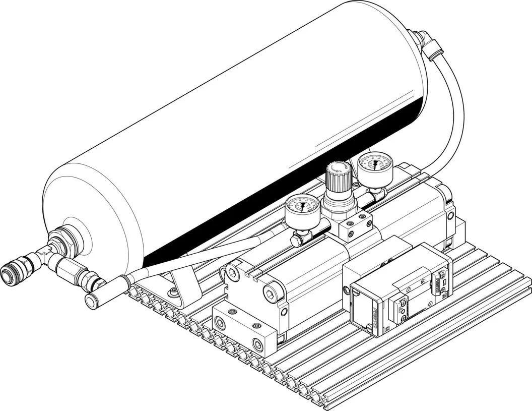 Усилитель давления Festo DPA-63-16-CRVZS10