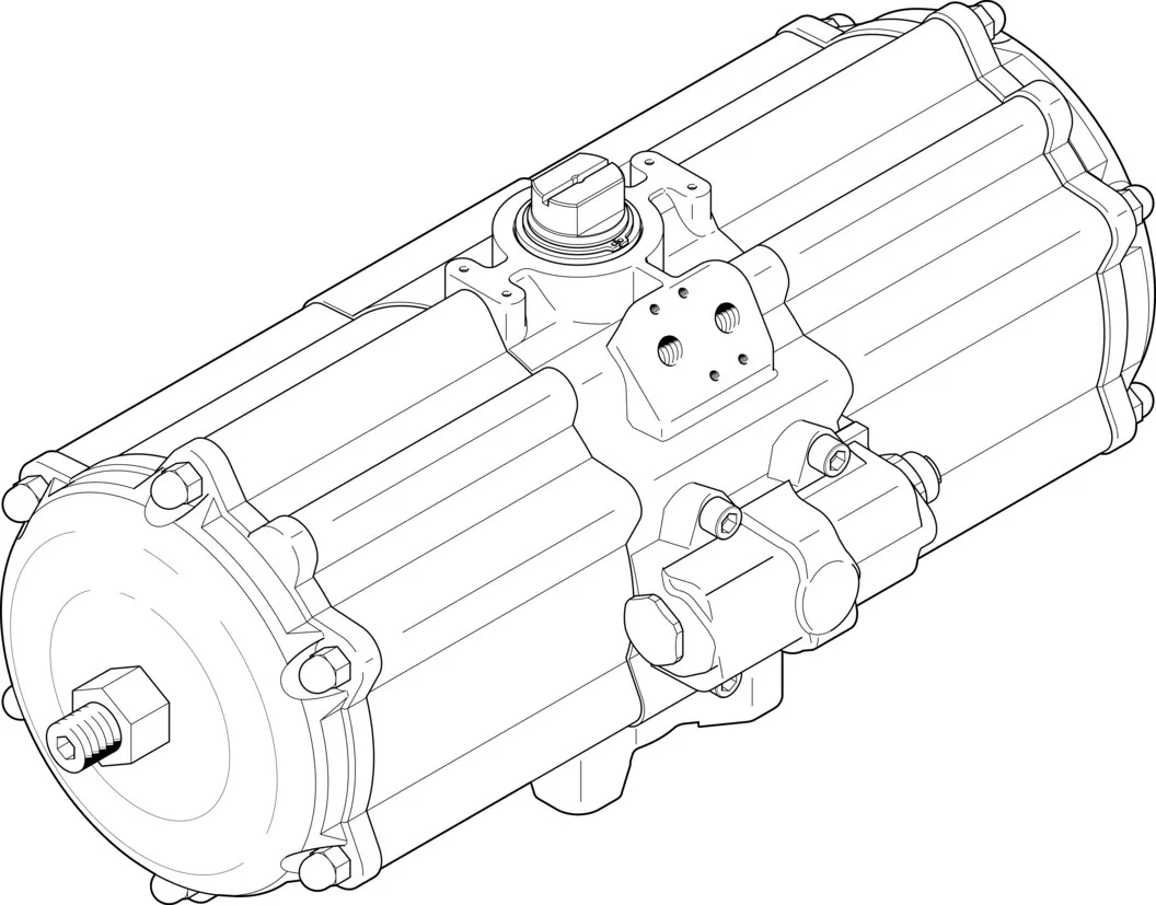Неполноповоротный привод Festo DAPS-3840-090-R-F16-T6