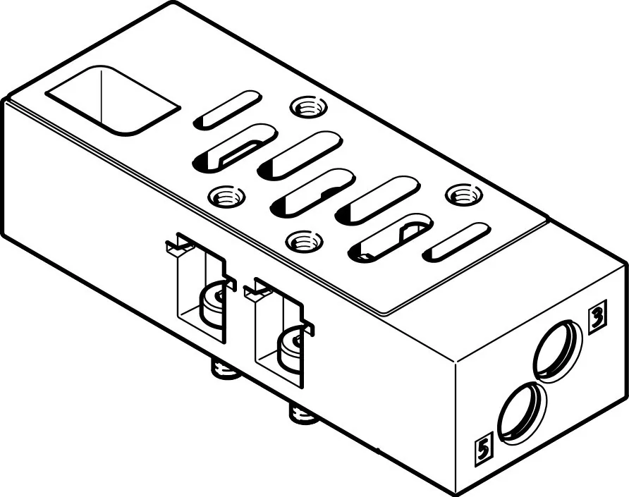 Плита с дросселями Festo VABF-S1-2-F1B1-C