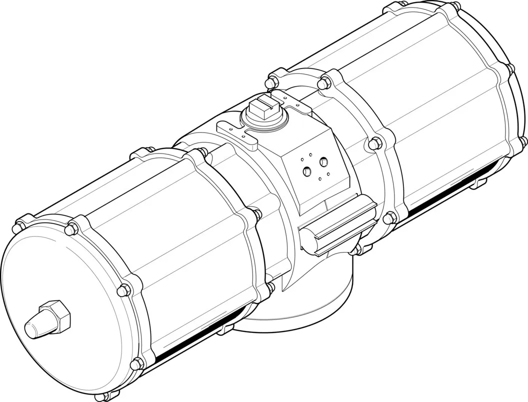 Неполноповоротный привод Festo DAPS-4000-090-RS2-F25