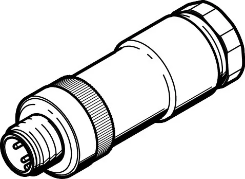 Штекер Festo NECU-S-M12G4-D-IS