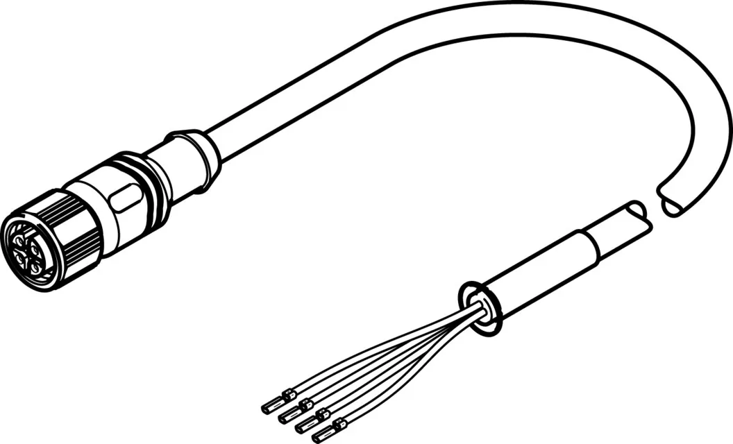 Кабель электродвигателя Festo NEBM-M12G4-RS-15-N-LE4