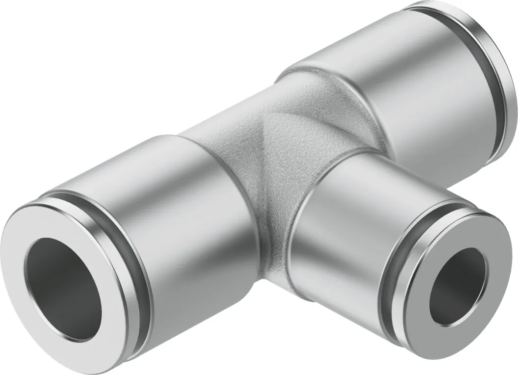 Тройник с цанговым зажимом Festo NPQH-T-Q8-Q6-P10