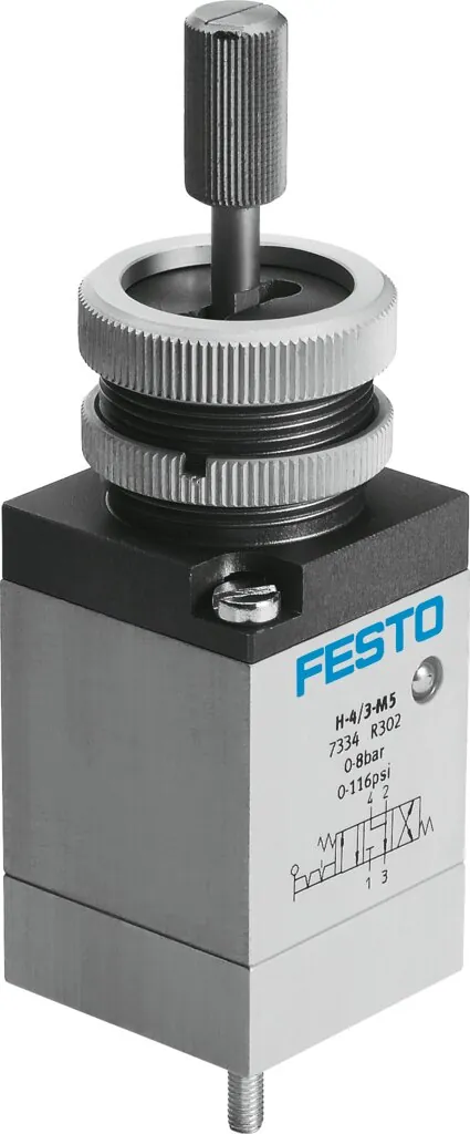 Распределитель с ручным управлением Festo H-4/3-M5