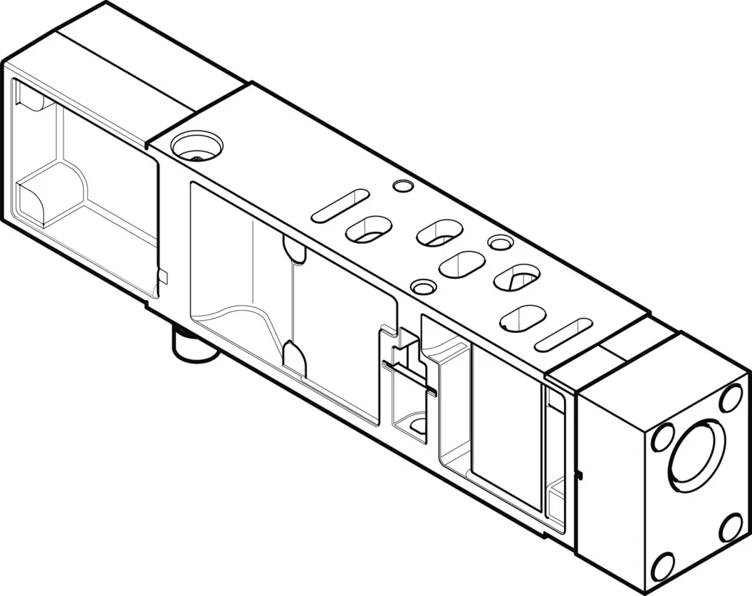 Вертикальная плита питания воздухом Festo VABF-S4-1-P1A14-G14